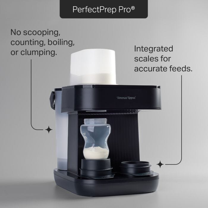 Perfect Prep Pro against a grey background with pointers to the key product features  