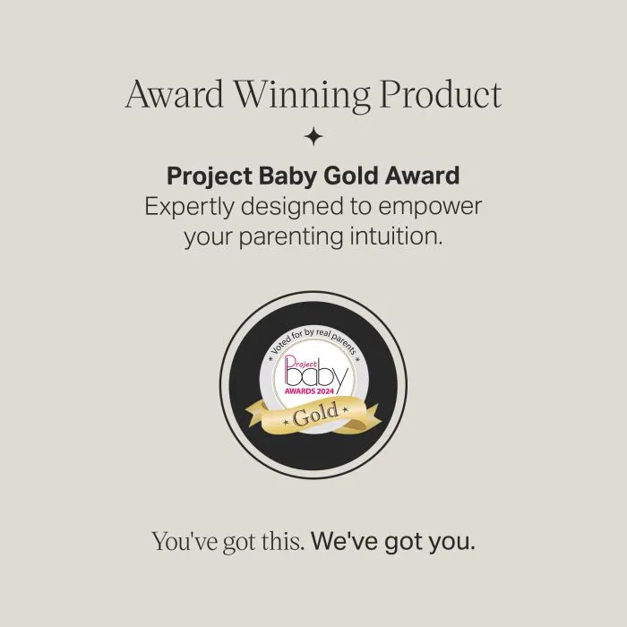 Gold award badge with text
