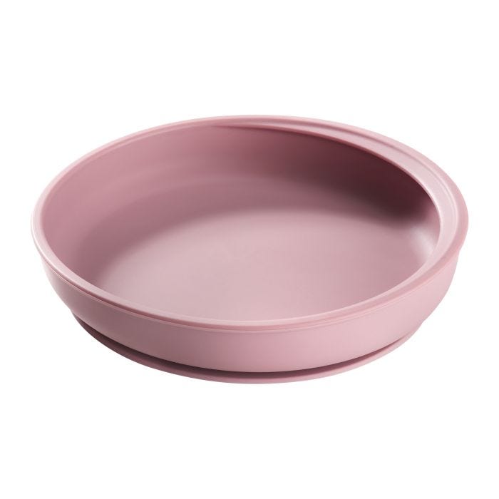 Silicone plate against a white background