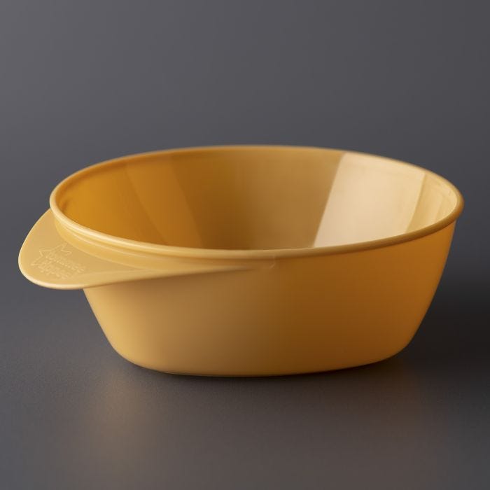 Easy scoop bowl on a grey background