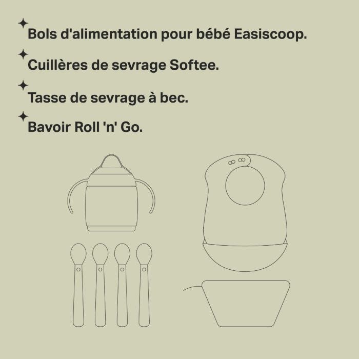 Dessin des lignes clés du kit de sevrage avec puces