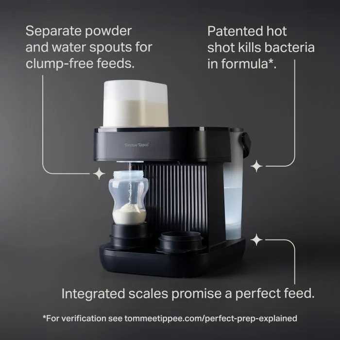 Perfect Prep Pro against a grey background with pointers to the key product features