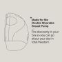 Double wearable breast pump infographic