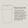 Nappy disposable bin infographic 