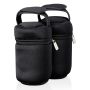 Deux sacs isothermes pour biberons sur fond blanc
