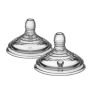 Two Natural Start medium flow teats against a white background