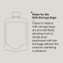 Milk storage bags infographic