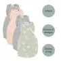 The Original Grobag Swaddlebag 4 pack with choice of designs and togs