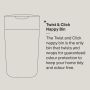 Twist & Click nappy bin infographic 
