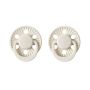 The Style Edit soothers in Oyster Shell on a white background