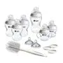 All Grow with Baby bottle set components against a white background