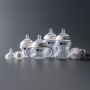 Wide shot of 5oz and 9oz Natural Start baby bottles