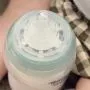 Close up of the nipple on an Advanced Anti-colic bottle