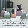 Baby Bottle Prep Bundle components arranged on coloured plinths with product USP tagline  