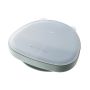 Silicone section plate with lid on a white background