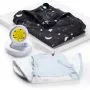 Products included in the clock change bundle. Including all-season sleepbag, groclock and large portable blackout blind.
