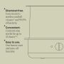 Steam steriliser keyline drawing with product feature bullet points