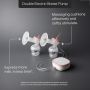 Double electric breast pump infographic