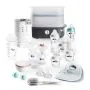 Products included in the complete breastfeeding bundle. Including steriliser, single electric breast pump, warmer and accessories. 