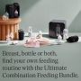 Ultimate Combination Feeding Bundle components arranged on coloured plinths with product USP tagline   