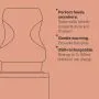 LetsGo bottle warmer keyline drawing with product feature bullets