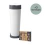 Ensemble de poubelles à couches XL Twist & Click avec 3 recharges sur fond blanc
