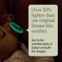 Baby with glowing soother and text about being 30% lighter than our original.