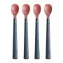 Heat sense spoons on a white background