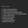 List of what’s included in the kit