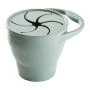 Collapsible snack pot against a white background