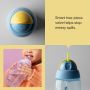 Grid style asset of three images of an Active Straw cup with text overlay of product messaging