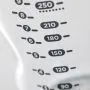 Close up of measurement markers on Glassbottle