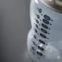 Close-up of measurement markers on a Natural Start bottle.