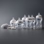 Wide shot of the Natural start bottles