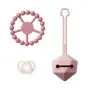 Pink silicone teething ring