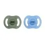 Ultra-light StayPut pacifiers in a packaging box on a white background.