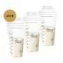 Three milk storage bags with x108 roundel on white background
