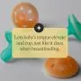 Four breast-like night pacifiers with text about soothing.