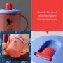 Grid image showing 3 different close up shots of a First Cup with product feature text
