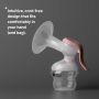 Manual breast pump and text about the cord-free design.
