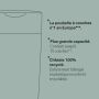 La poubelle à couches Twist & Click XL en ligne de mire avec les puces des caractéristiques du produit