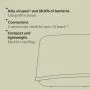 Microwave steriliser keyline drawing with product feature bullets