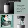 Grid style asset with 3 images of Twist & Click bin and product feature text    