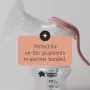 Close-up of our manual breast pump and ergonomic handle with feature text.