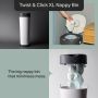 Grid style asset with 3 images of Twist & Click bin and product feature text    
