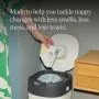 Nappy being added to a Twist & Click Bin with USP tagline 