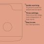 Easiwarm bottle warmer keyline drawing with product feature bullets