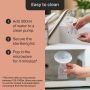 Steps on how to sterilise with images on sterilising in the microwave.