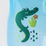 Close up of blue sportee bottle deco