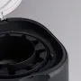 White Twist & Click nappy bin on a grey background